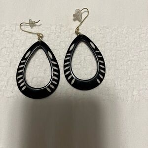 Black and white Noonday Earrings